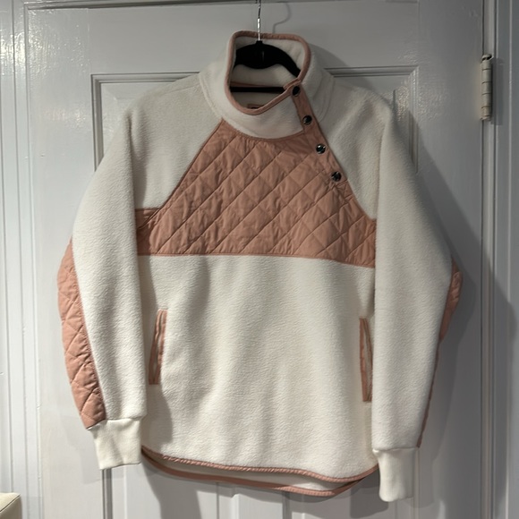 Abercrombie & Fitch Asymmetrical Snap-up fleece size small - Picture 4 of 4